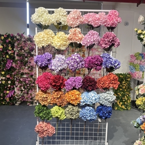 LUYI Fiori Artificiali in Seta Blu e Rosa, Ortensie Fatte a Mano per Matrimoni e Decorazioni Domestiche, Vendita all'Ingrosso - Product Image 6