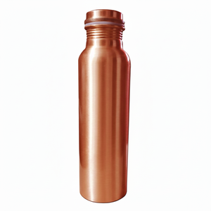 Botella de agua de cobre puro con beneficios para la salud para tiendas de alimentos y catering botella decorativa para agua potable botella de cobre - Product Image 1
