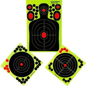 12x18 इंच शिकार प्रशिक्षण लक्ष्य छींटे कागज लक्ष्य स्टिकर सिल्हूट शूटिंग लक्ष्य