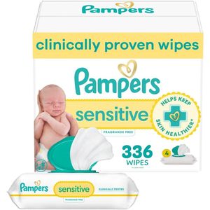 Lingettes jetables non tissées 100 % en gros pour bébés, à base d'eau, hypoallergéniques, non parfumées, 336 unités, nettoyage doux pour la peau - Product Image 2