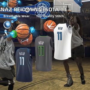 Nuevo Uniforme de Baloncesto Edición Ciudad de Minnesota para Hombre, Número 11, Naz Reid, Transpirable, Bordado de Alta Calidad, Sin Mangas, Talla XL - Product Image 2