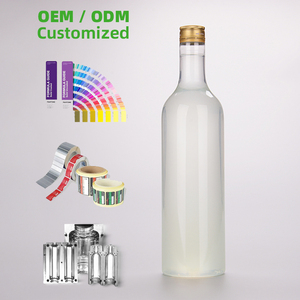 Màn hình in ấn 25oz nhựa chai rượu tái chế nhựa PET 750ml Rỗng trong suốt dài cổ người bảo trợ Tequila chai - Product Image 3