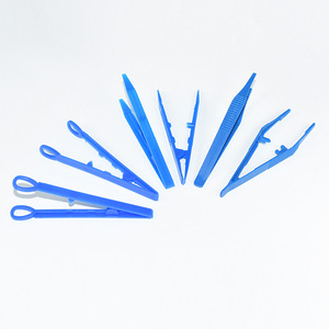 Low-priced plastic tweezers, safety <b>clips</b>, cotton ball <b>clips</b>, round and straight tips, children's DIY tweezers. - Product Image 1