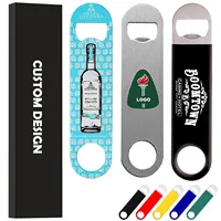 Custom Stainless Steel Sublimation Blank Metal Flat Abrebotellas Beer Bottle Opener with Your Design