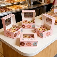 Fournisseurs de Boîtes à Donuts Personnalisées Vente en Gros de Mini Boîtes à Pâtisseries à Cupcakes Emballées en Papier avec Logo Imprimé Personnalisé