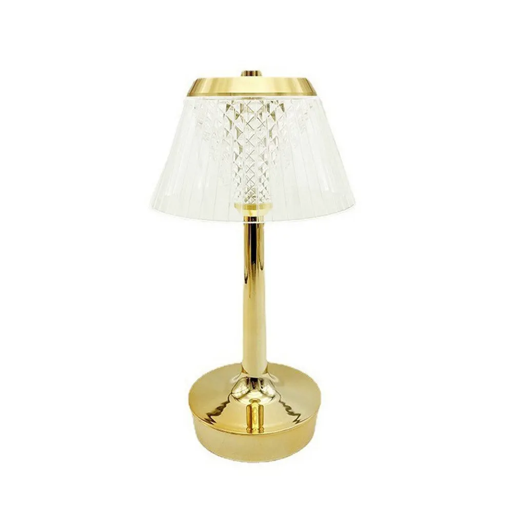 Bedroom Bedside Cafe Decor Nordic Diamond Crystal Table Lamp Acrylic Retro Bar LED Night Light Cordless Desk Light