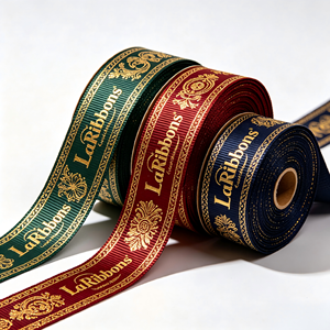 Cinta de Grosgrain Personalizada con Patrón de Escudo Europeo Retro, Rollo de Cinta de Poliéster de Lujo para Envolver Regalos al por Mayor - Product Image 1