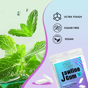Étiquette personnalisée Jawline <span class=keywords><strong>Gum</strong></span> 13X Supports plus durs Obtenez un visage défini <span class=keywords><strong>Chewing</strong></span>-<span class=keywords><strong>gum</strong></span> dur Supplément végétalien 40 gommes - Product Image 4