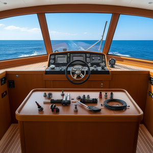 Kit de direction hydraulique pour bateau hors-bord de 24 pieds et 300 CV, système de pompe à commande de direction à double cylindre - Product Image 2