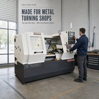 Tour CNC CK6136x1000, mandrin manuel à 3 mors, porte-outil électrique à 8 postes, contre-porteuse manuelle, diamètre de coupe max. 360 mm