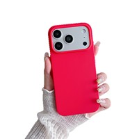 Coque de téléphone en silicone gel givré à grandes perforations pour iPhone 17 Pro Max, compatible avec les modèles 15 Pro Max/14/13, antichoc, design couleur unie