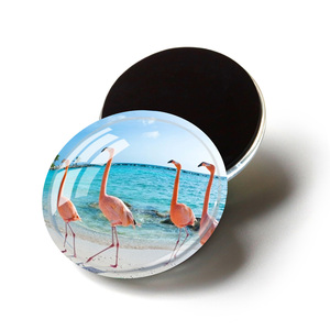 Imán de nevera de cristal brillante con diseño de punto turístico de la ciudad, recuerdo de viaje. - Product Image 6
