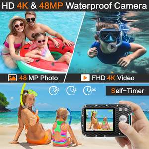 Caméra sous-marine numérique pour la plongée en apnée Petit point compact Shoot Écran IPS 2.8 ''HD 30FPS Lampe de poche <span class=keywords><strong>LED</strong></span> intégrée Anti-shake - Product Image 3