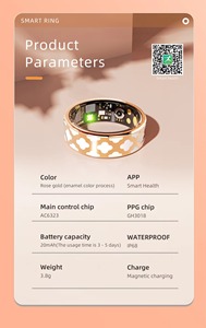 Anillo Inteligente de Acero Inoxidable, Monitor de Sueño, Frecuencia Cardíaca, SpO2, Presión Arterial, Contador de Pasos, Resistente al Agua IP68, para Fitness, Deportes, Aire Libre, iOS y Android - Product Image 6