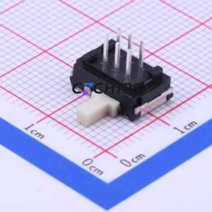 SSSS925800 Slide Switch Through hole Component (THT) Switch Double Pole Double Throw Rectangle Pin Header PC Pin 9.5mm - Product Image 2