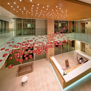 ANNO thiết kế mới thủy tinh màu đỏ bóng Mặt dây chuyền đèn chùm ánh sáng hành lang trang trí sang trọng Đèn chùm - Product Image 5