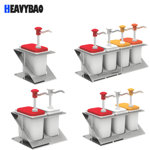 Heavybao z-đứng nhựa bánh Pizza Burger bơm nước sốt quả thức ăn nhanh nước sốt cà chua dầu cà chua nước tương quả - Product Image 1