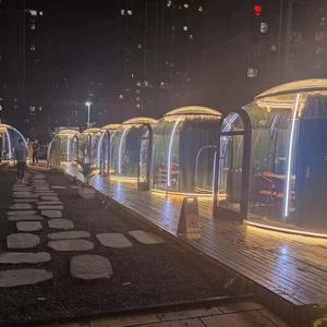 Fabriqué en Chine plastique résistant aux ouragans <span class=keywords><strong>petite</strong></span> <span class=keywords><strong>tente</strong></span> dôme maison à bulles préfabriquée - Product Image 5