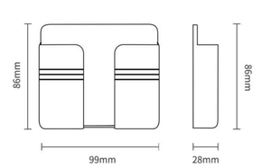 Support mural adhésif pour téléphone, chargeur mural, support pour télécommande - Product Image 2