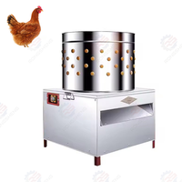 Machine à plumer les volailles multi-oiseaux à technologie de doigts en caoutchouc durable, moteur 220V pour le traitement du poulet, du dindon et de l'oie