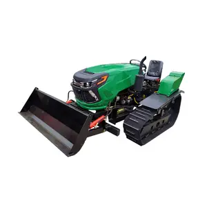 lawn mower tractor in china Paddy field and dry field 50 80HP crawler mini tractor