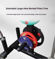 Étagère de rangement pour poids de musculation en gros personnalisée, support pour barres d'haltères, support pour plaques de poids