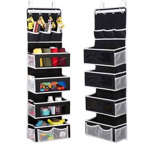Hot Sale Wall Mount Hanging Storage Organizer Clear Window Door Hanging Organizers With 6 <b>Hooks</b> - Product Image 2