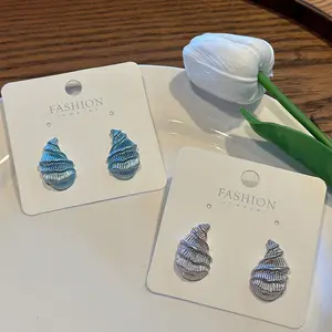 Fashion Conch earrings jewelry supplies for women wholesale N240340