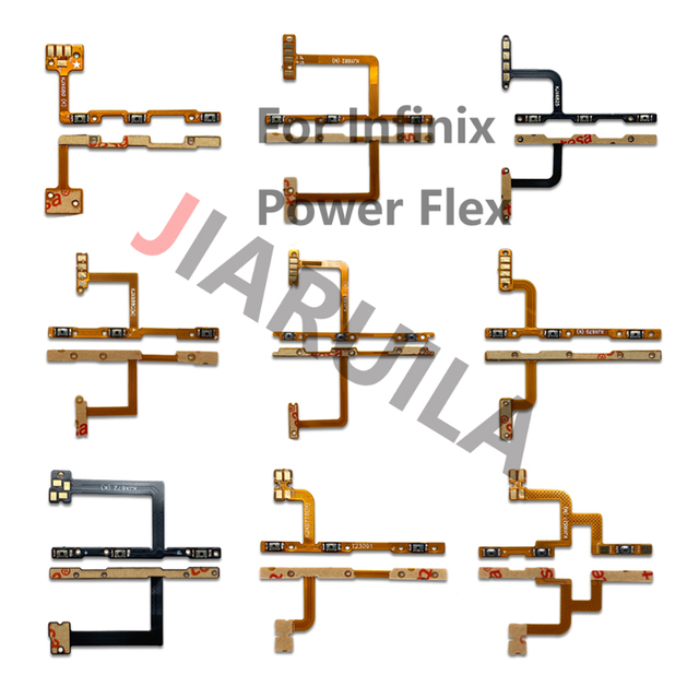 Mobile Phone Power Volume Flex Cable for Infinix Hot 9 10 11 20 30i Note 10 12 Vip 30 30I S5 Pro Zero 20 30 Zero X X680 X682