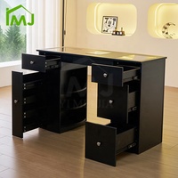 Meuble de salon de manucure, table de maquillage, table pour technicien des ongles avec de nombreux tiroirs