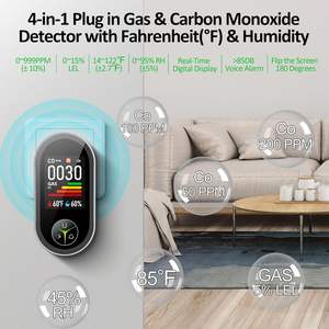<span class=keywords><strong>Detector</strong></span> de Gás 4 em 1 (Monóxido de Carbono, Gás <span class=keywords><strong>Natural</strong></span>, GLP, Metano, Propano) <span class=keywords><strong>2026</strong></span> com Alarme Sonoro e Visual de Alta Precisão Plug-in - Product Image 3
