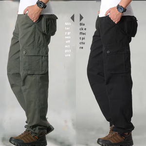 Pantalons de <span class=keywords><strong>travail</strong></span> décontractés mi-longs de haute qualité, légers, en coton, imperméables, respirants, avec cordon de serrage, poches latérales tactiques pour la randonnée - Product Image 3