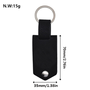 Portachiavi Personalizzabili in Pelle PU Qualisub, Portachiavi in Metallo per Sublimazione, Stampabili su Due Lati, Incisione Laser - Product Image 2