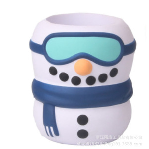 Pu Snowman Cup Sleeve Fidget Toy For Kids 2 To 4 Years Unisex High <b>Rebound</b> Stress Reliever - Product Image 2