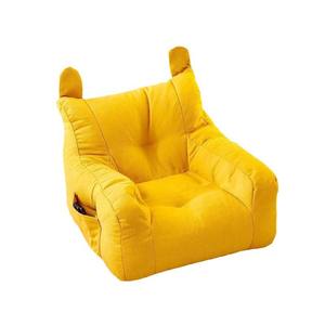 Canapé-lit doux pour enfants, style pouf en peluche, 38x38x35cm, pour enfants de 2 ans et plus, jaune, blanc, vert - Product Image 5