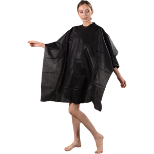 Delantal Desechable <span class=keywords><strong>para</strong></span> Cortar el Cabello, Impermeable, de PE o PP, Capa de Barbero <span class=keywords><strong>para</strong></span> Teñir el Cabello en Salón - Product Image 2