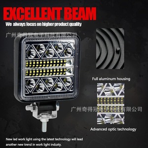 ไฟทำงาน LED ขนาด 4 นิ้ว 102W สำหรับรถยนต์ออฟโรด ติดตั้งบนหลังคา ไฟสปอตไลท์ 12V 24V DC ไฟ LED - Product Image 4