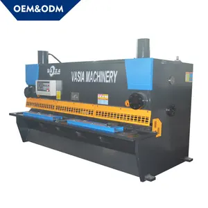 hydraulic guillotine shearing machine cutting stainless steel