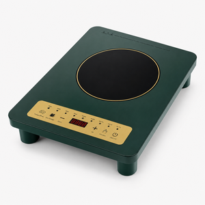 Cuisinière à induction portable à commande tactile avec prise américaine, design de bureau, plaque céramique robuste, haute puissance KI02031 - Product Image 1