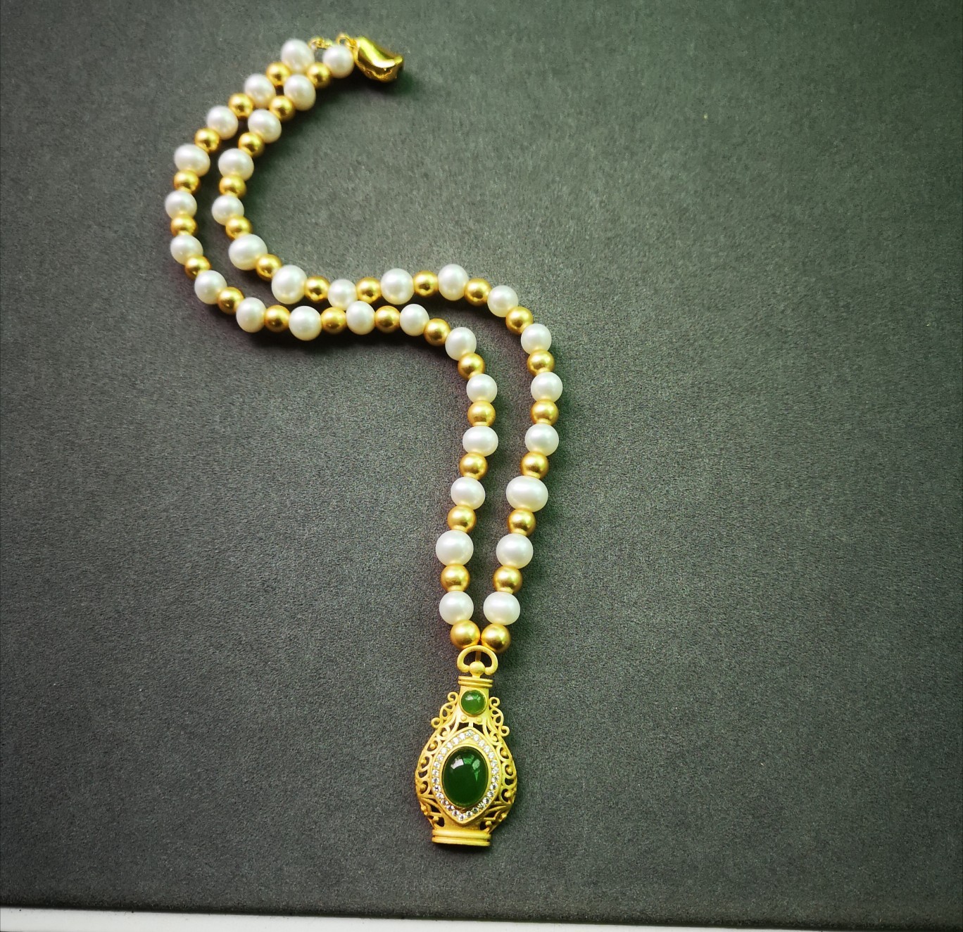 Collana + certificato + scatola di velluto (Tipo 2:45 cm)