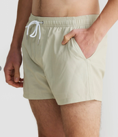 Shorts de bain pour hommes en polyester recyclé, personnalisables, de haute qualité, solides, à séchage rapide, écologiques, imperméables et anti-UV, vente en gros