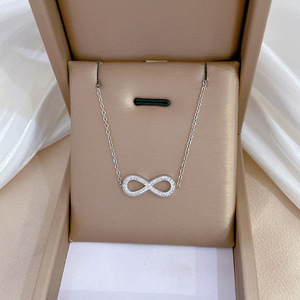 <span class=keywords><strong>Collana</strong></span> di Tendenza con Ciondolo a Fiocco in Acciaio Inossidabile Dorato 18k, <span class=keywords><strong>Collana</strong></span> <span class=keywords><strong>Infinito</strong></span> in Acciaio Inossidabile per <span class=keywords><strong>Donna</strong></span> - Product Image 4