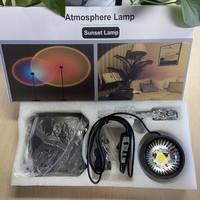 Kanlong USB Veilleuse de chevet intelligente Lampe de projection d'ambiance Projecteur à led Éclairage au sol Rainbow Sunset Light avec trépied