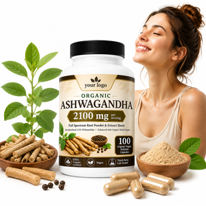 Complément Équilibre Anti-Stress : Énergie Durable, Concentration Mentale, Bien-être Général – Grand Format, Suppléments Bio d'Ashwagandha - Product Image 1