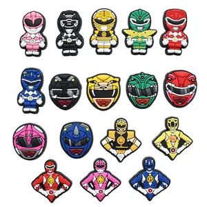 2024 Wholesale Power ranger clog Charms Superman cartoon clog Shoe Charms Clog Charms For Kids Women Gifts