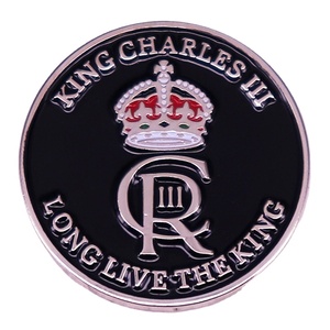 New Trending Souvenir Badge King Charles Popular <strong>UK</strong> Remembrance Day Soft Enamel Lapel Pin - Product Image 1