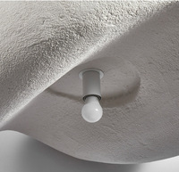 Lampe Suspendue Wabi Sabi Nuage Créatif en Résine, Style Japonais, Décor Nordique, LED E27, pour Salon et Salle à Manger
