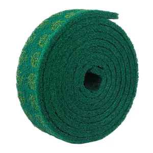 industrial kitchen cleaning sponge green nylon scouring pad in rolls