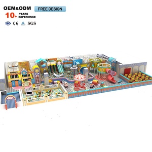 สนามเด็กเล่นในร่มเชิงพาณิชย์ขนาด 400 ตร.ม. ดีไซน์การ์ตูนสีมาการอง - Product Image 4