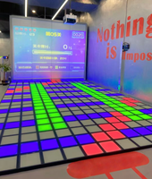 Juego de Piso Interactivo LED para Niños al por Mayor, Baldosas de Luz con Sensor de Movimiento, Juego de Rejilla LED Activo para Parques Infantiles Interiores